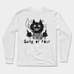 gang of four and the bad cat Long Sleeve T-Shirt